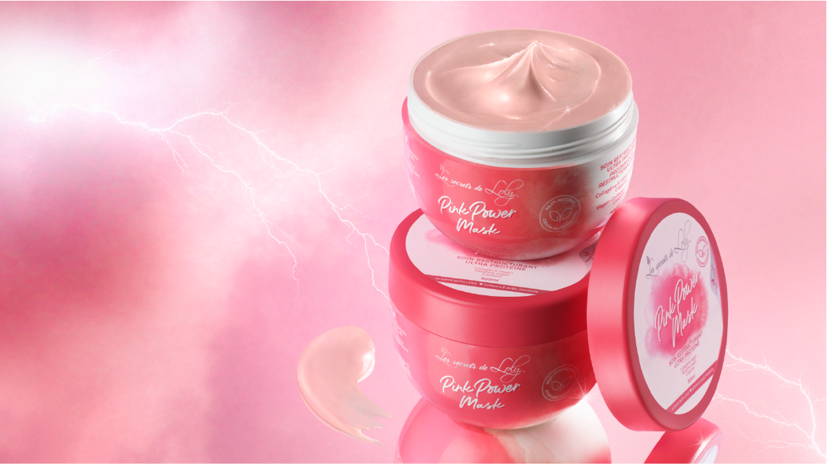 Pink Power Mask - masque capillaire nourrissant Les Secrets de Loly